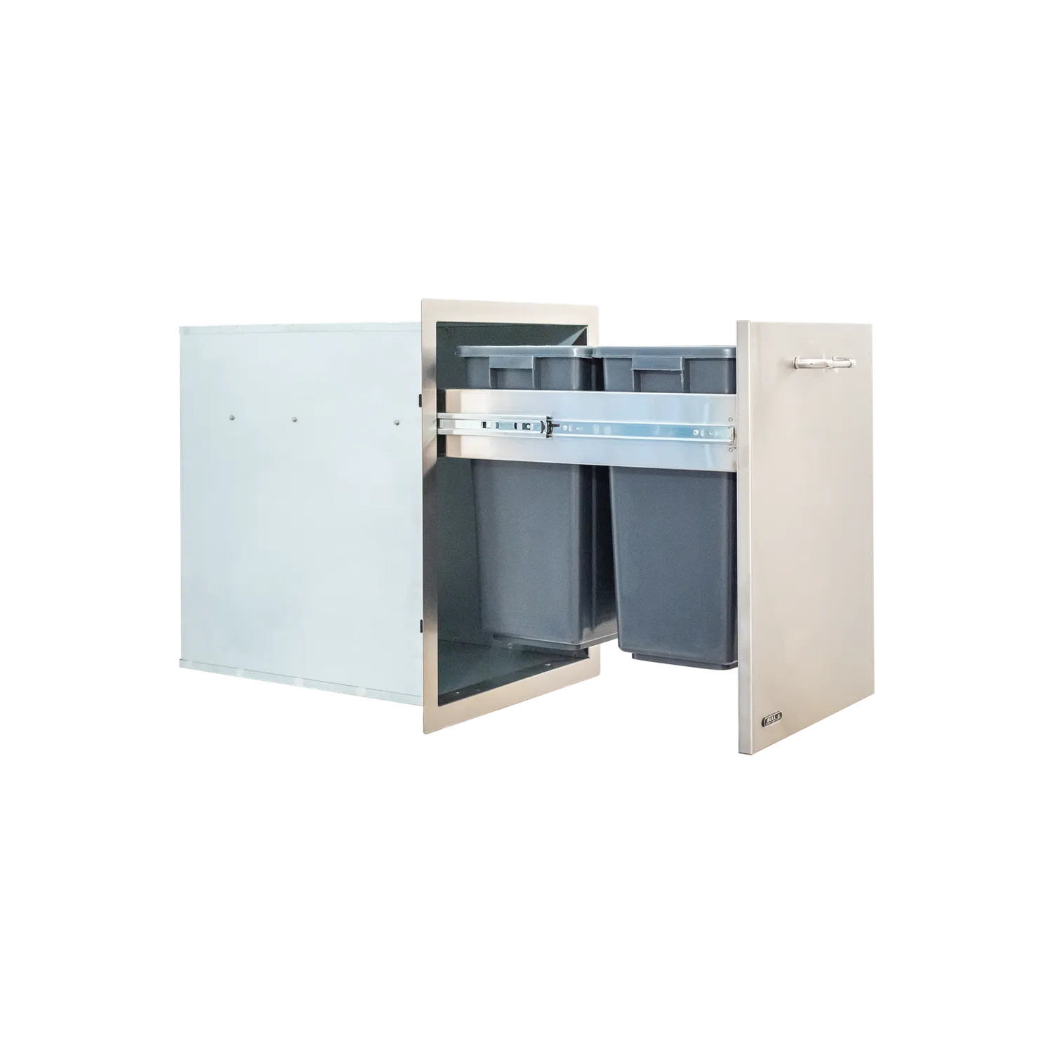 Bull Grill Müllauszug Doppel 2x30L Edelstahl