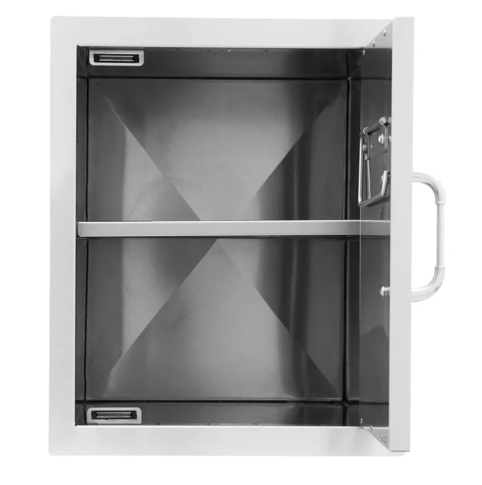 Bull Vertikaltür Innenschrank Edelstahl 80cm