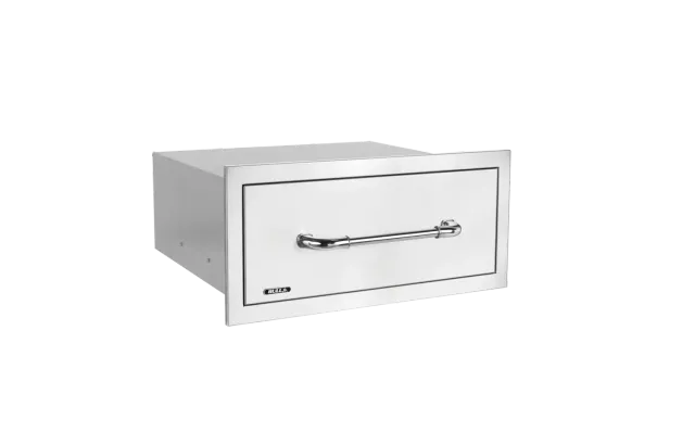 Bull Large Single Drawer Schublade Reveal Edelstahl