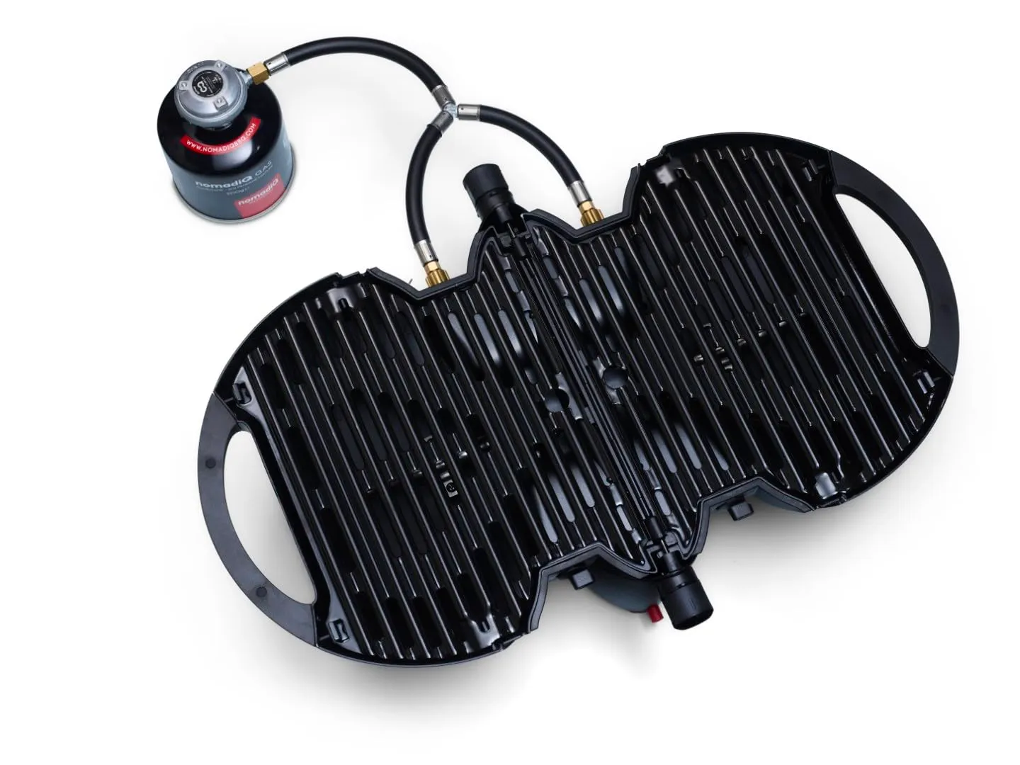 NomadiQ BBQ 3.0 Tischgrill Gas Schwarz 2 Brenner 5,6 kg