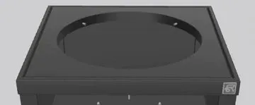 Roostr Inlay Kamado Links Einsatz 58 Grill 721 mm