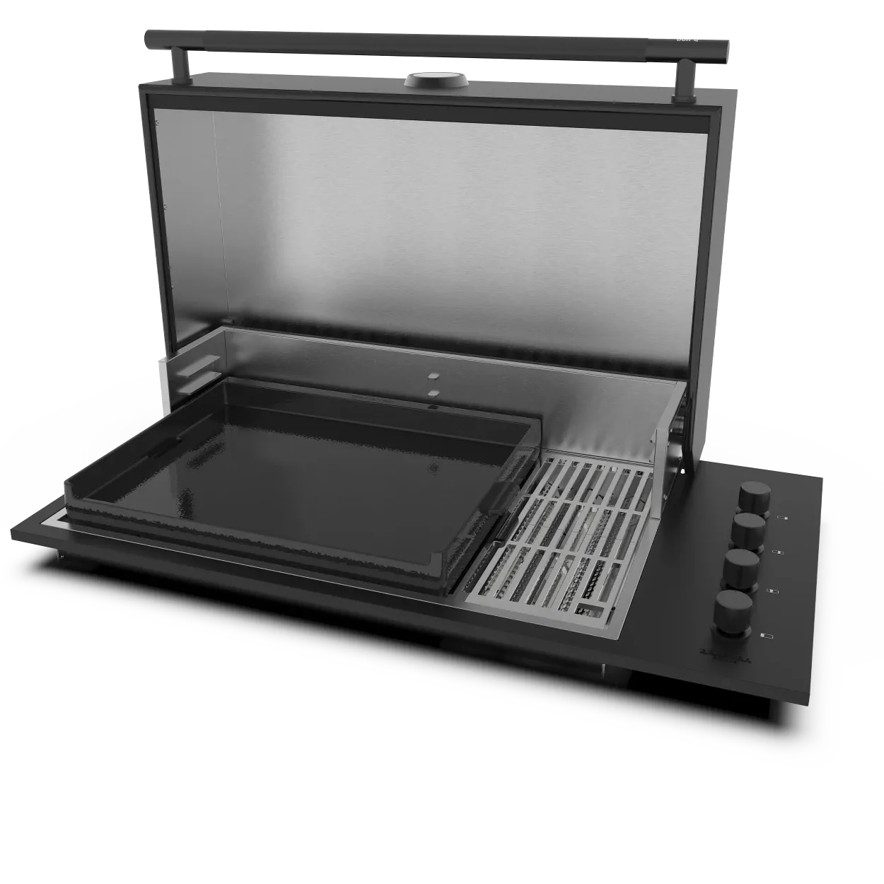 Brabura Wendbare Grillplatte 60 Grillplatte emailliertes Gusseisen