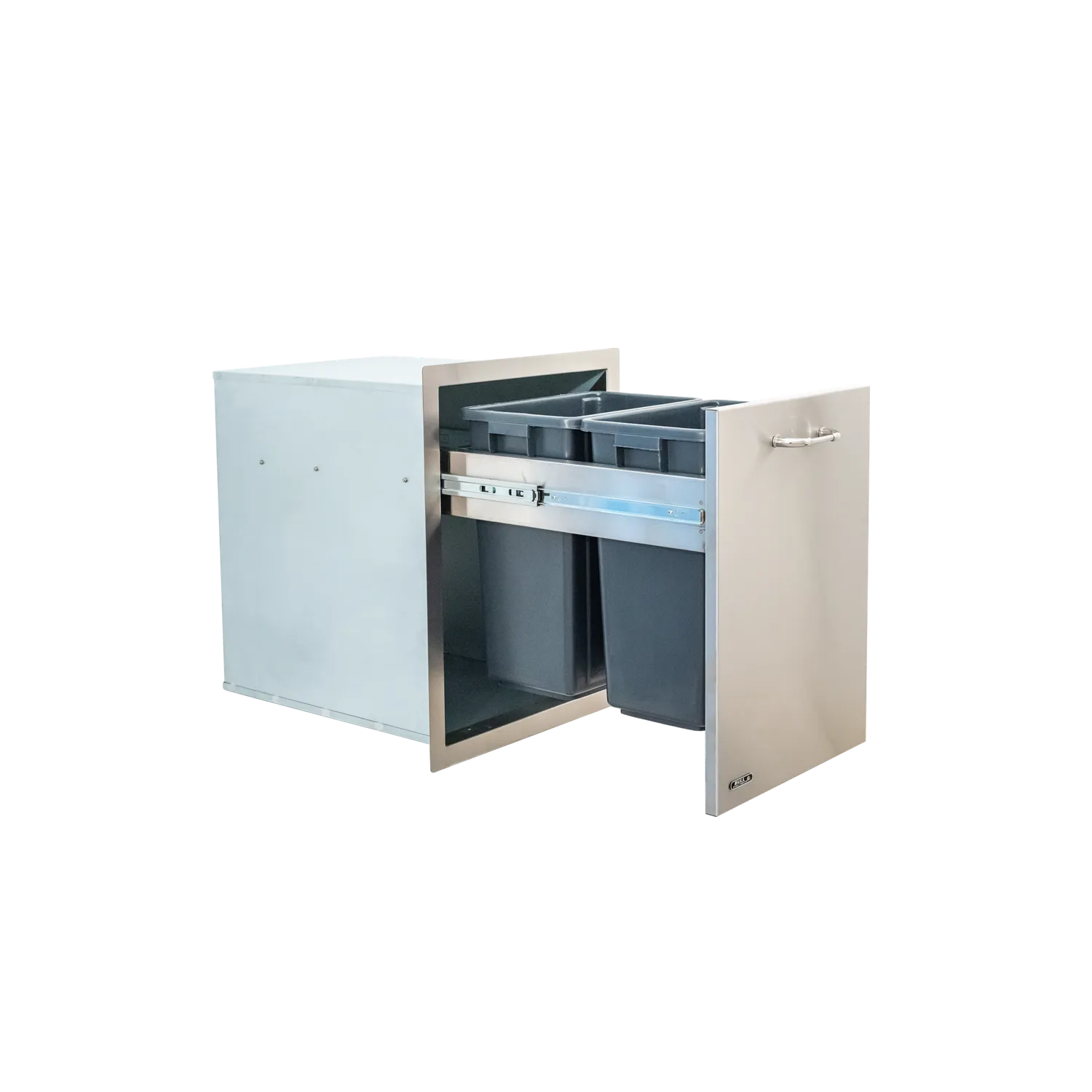 Bull Grill Müllauszug Doppel 2x30L Edelstahl