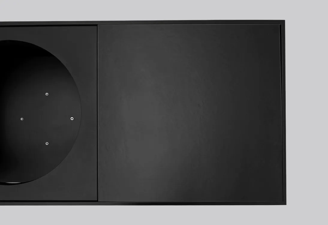 Roostr Inlay Arbeitsplatte rechts Dekton Sirius