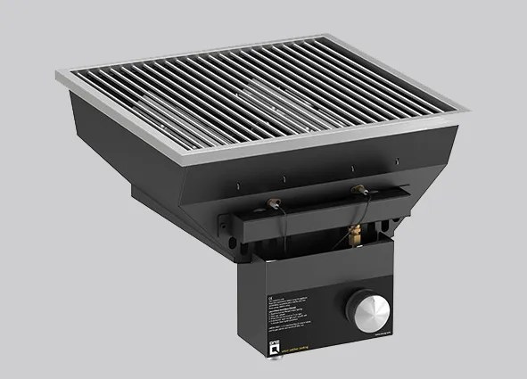 Roostr One-Q Einbausystem rechts Grillmodul mit Adapter