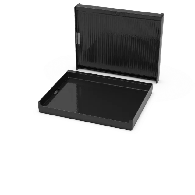 Brabura Wendbare Grillplatte 60 Grillplatte emailliertes Gusseisen
