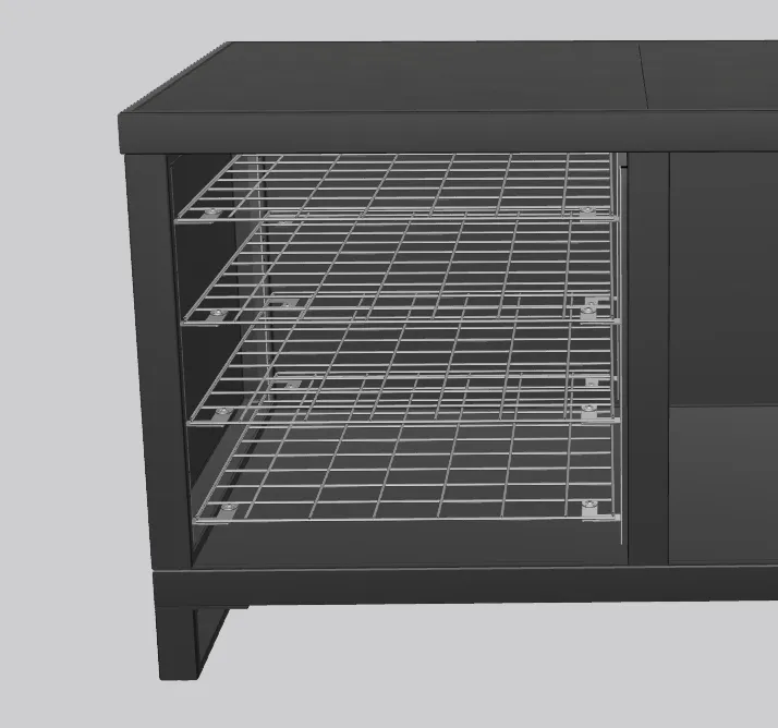 Roostr Rubix Gittersystem Edelstahl Regal