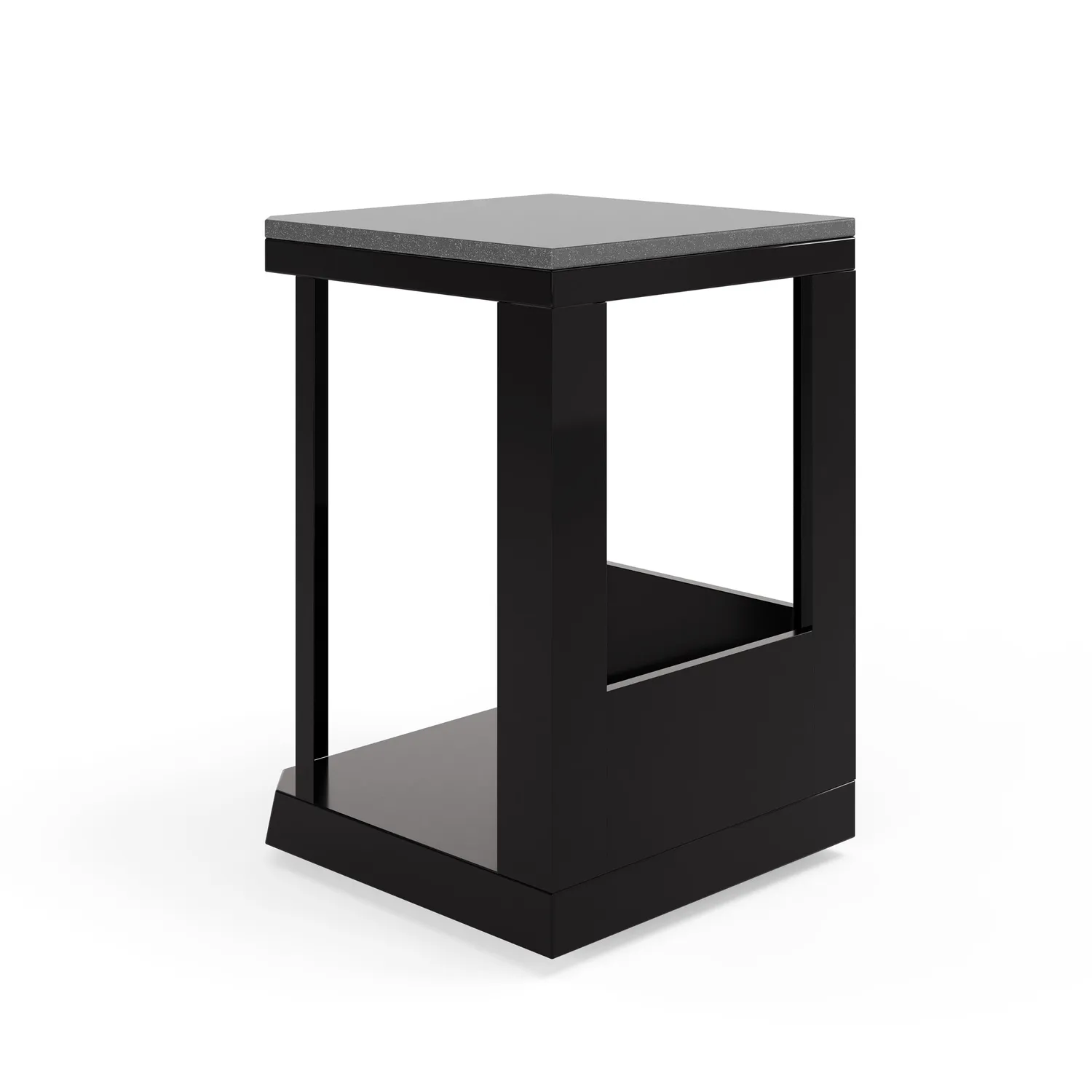 Goriller Blackback Corner Eckmodul Granit mit Rollen L-Küche