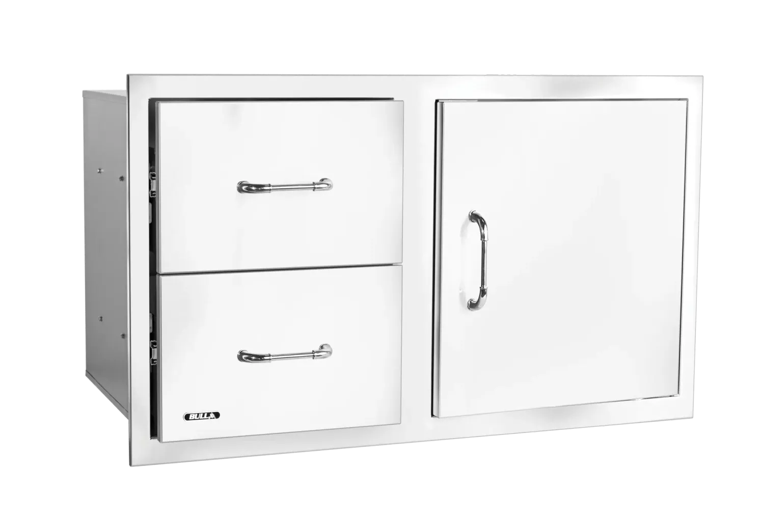 Bull Grill Reveal Tür-Schubladen-Kombi 80 cm Edelstahl
