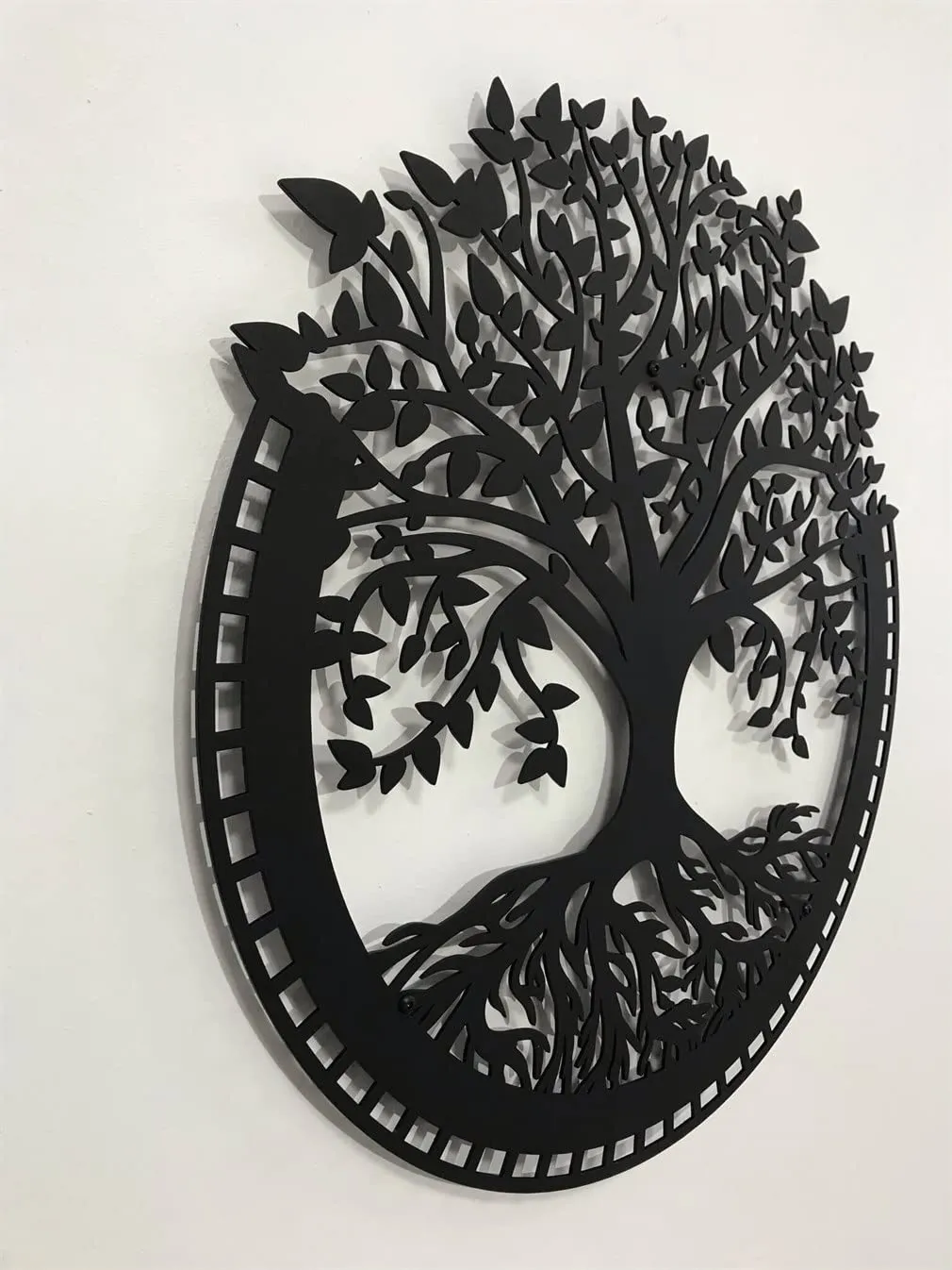 Homeparadise Baum des Lebens Wanddeko Metall 30x31 cm