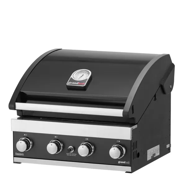 Grandhall G4 Premium Einbaugrill Gas schwarz 4-Brenner