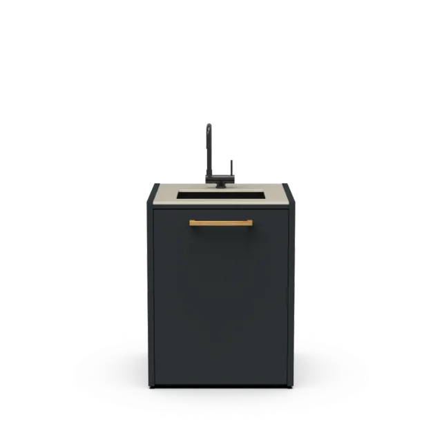 Brabura Modul CT 60 Spüle Außenküche schwarz