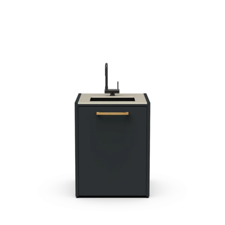 Brabura Modul CT 60 Spüle Außenküche schwarz