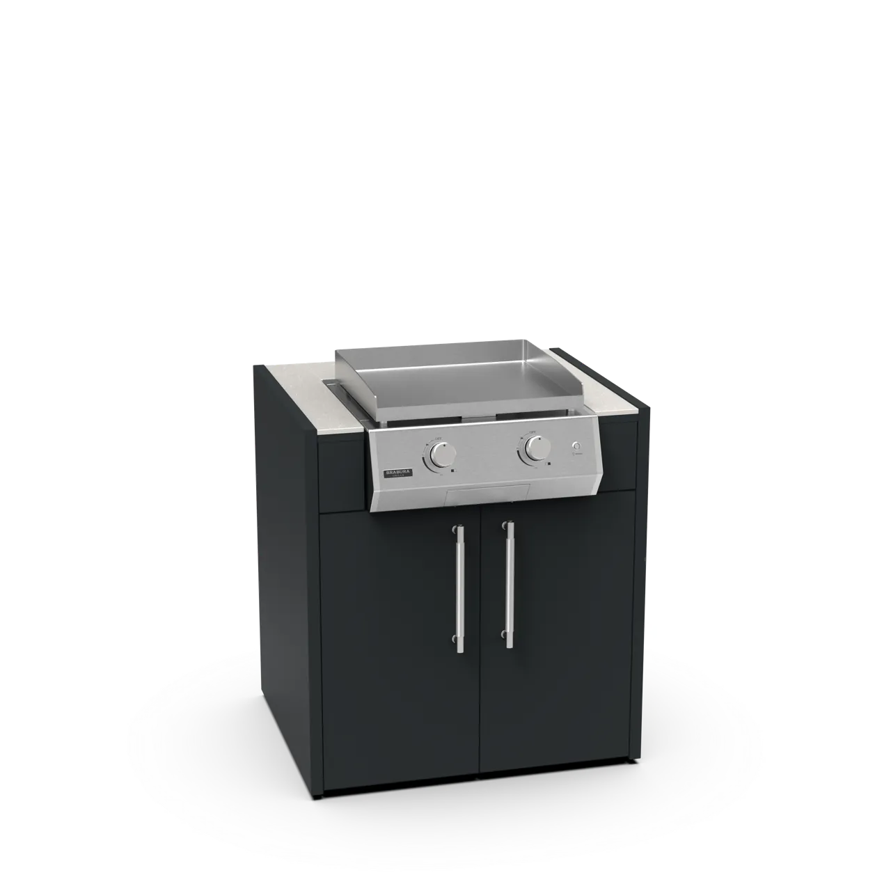 Brabura KC 80 Grillplatten-Modul 80 cm Edelstahl