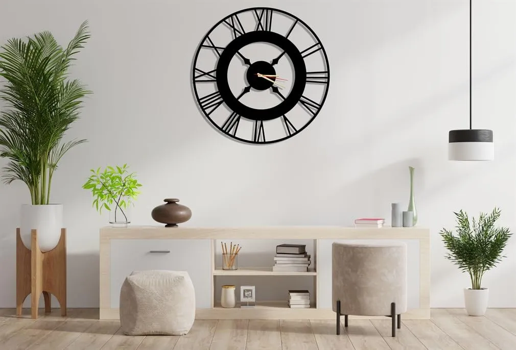 Homeparadise Aurum M149 Ring Wanduhr 60cm lautlos