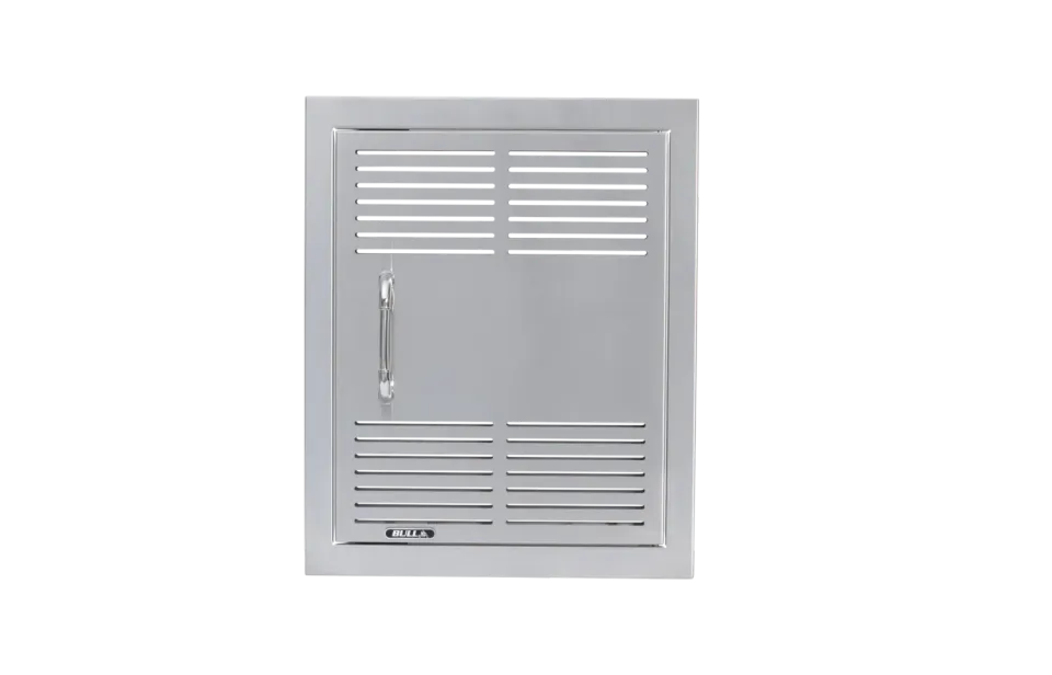 Bull Grill Single Vented Vertical Door Reveal Tür Edelstahl
