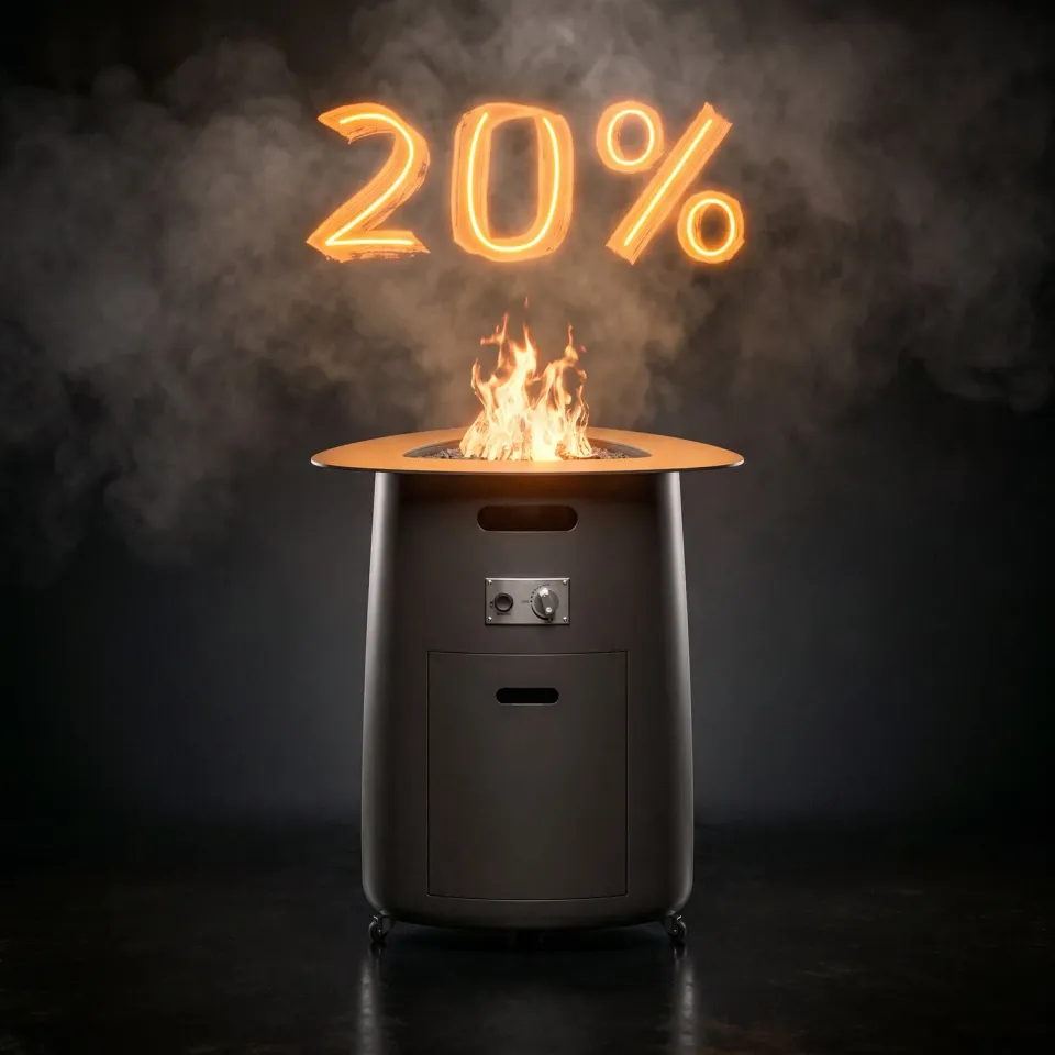 Goriller Firetable Feuertisch Gas 14,65 kW