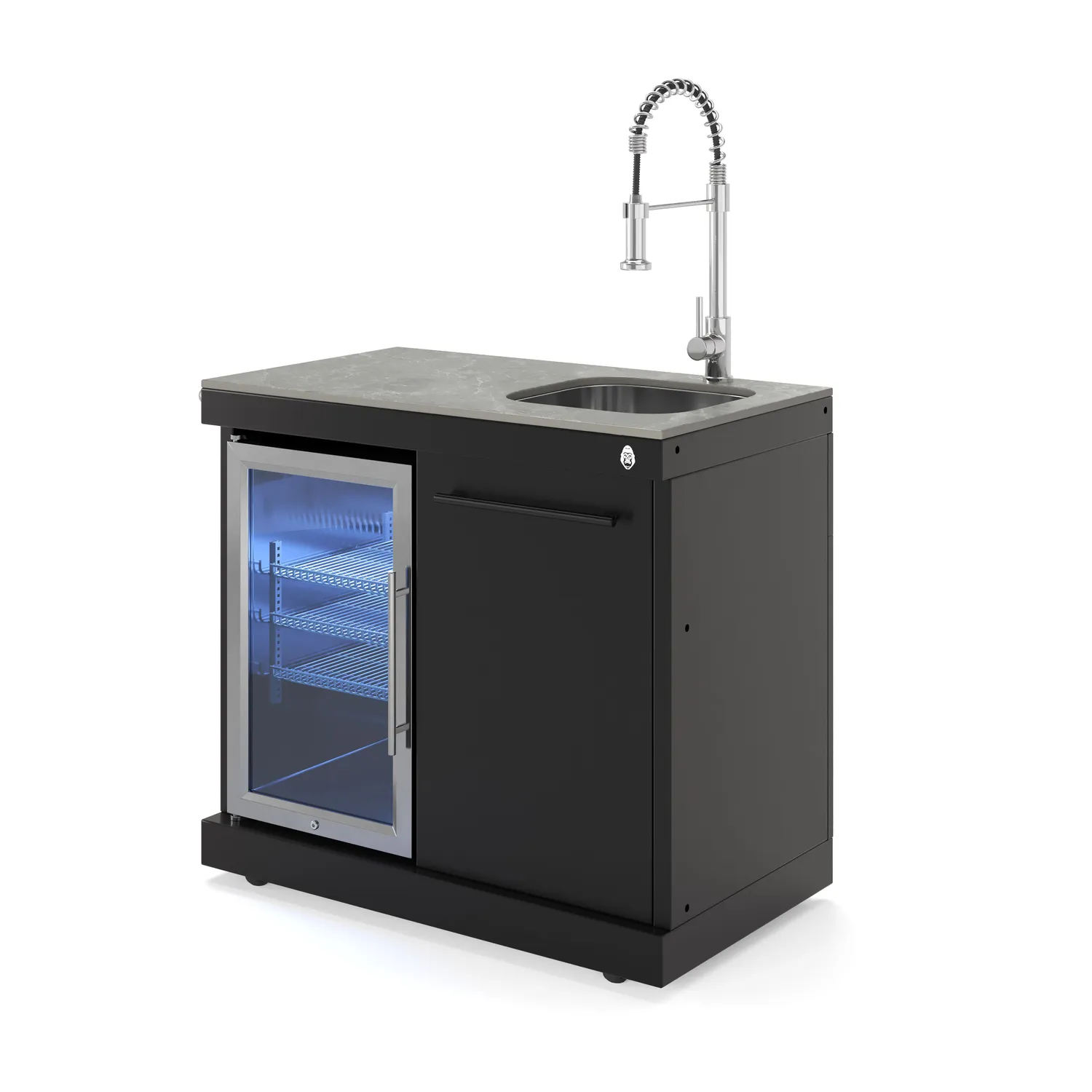 Goriller Empire Cool-Clean Kühlschrank-Spülbecken 63 L Schwarz