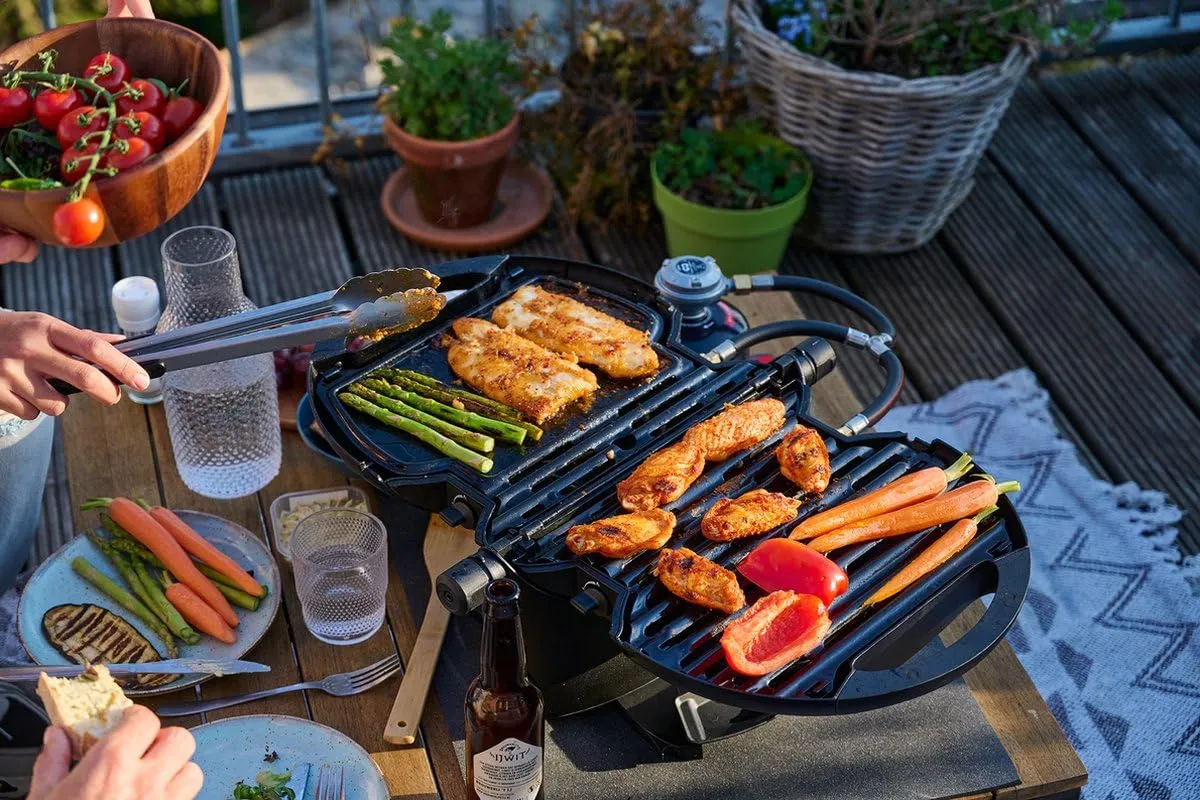 NomadiQ Grillplatte geschlossen für BBQ Tischgrill Zubehör