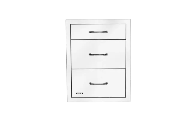 Bull Grill Reveal Triple Drawer Schubladensystem Edelstahl