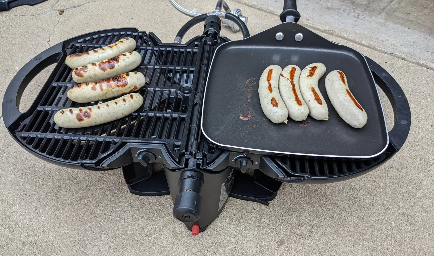 NomadiQ BBQ 2.0 Tischgrill Schwarz 2 Brenner Alu