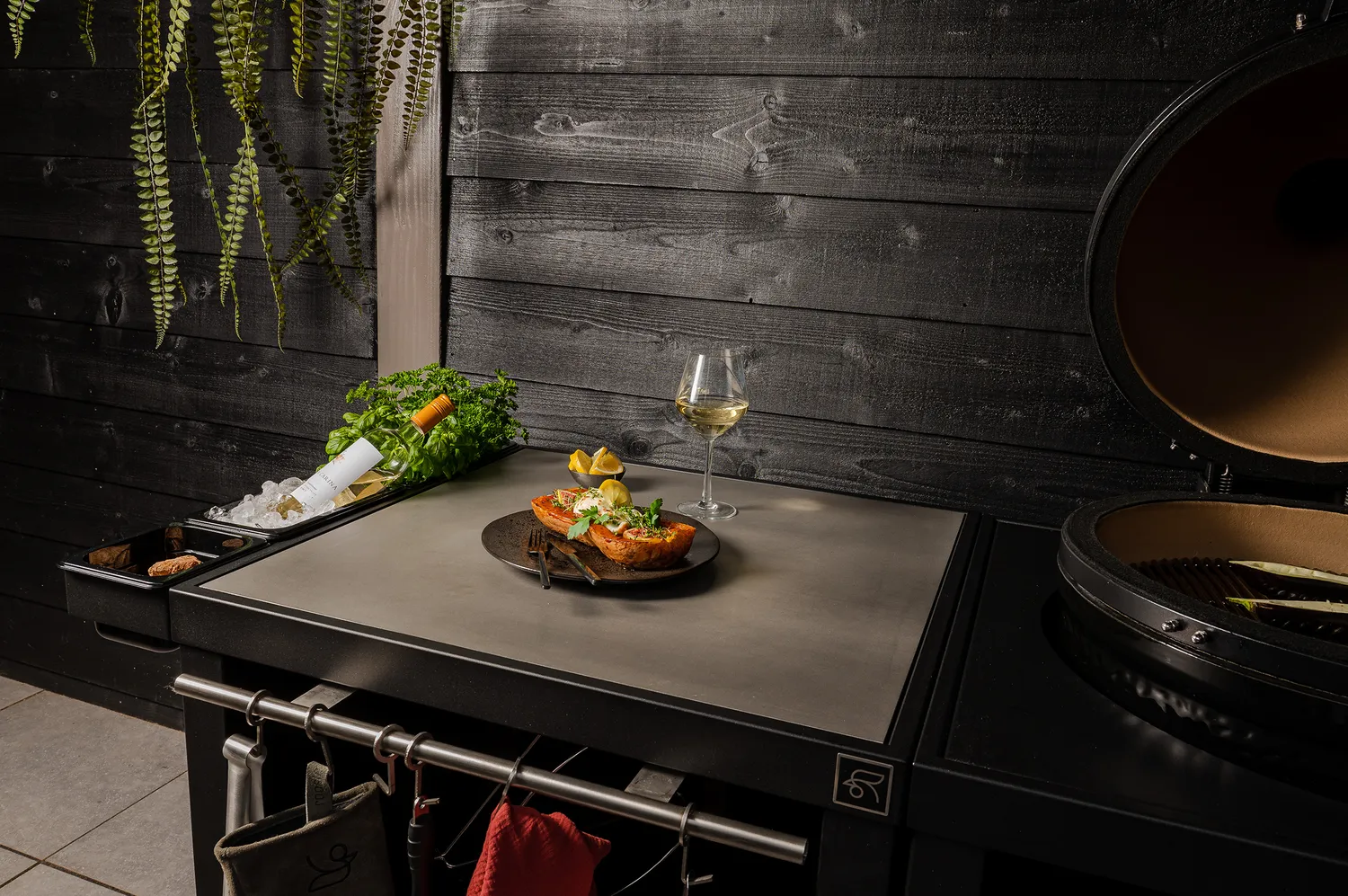 Roostr Inlay RVS Arbeitsplatte Edelstahl