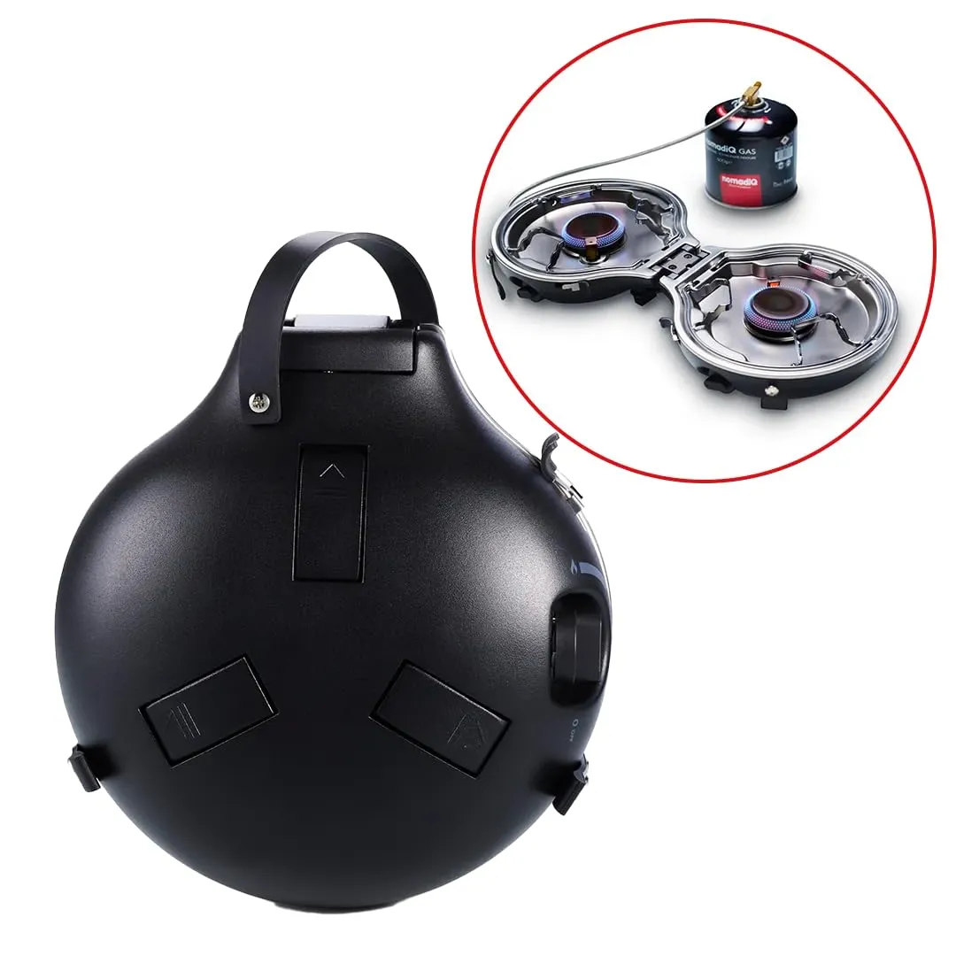 NomadiQ Outdoor-Kocher 2-flammig Gaskocher faltbar 2,7 kg