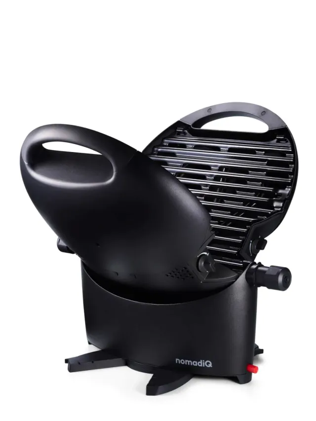 NomadiQ BBQ 3.0 Tischgrill Gas Schwarz 2 Brenner 5,6 kg