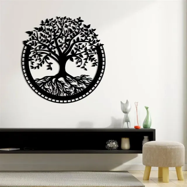 Homeparadise Baum des Lebens Wanddeko Metall 30x31 cm