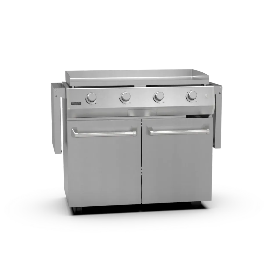 Brabura Inox Cart 40 Unterwagen Edelstahl Grillplatte