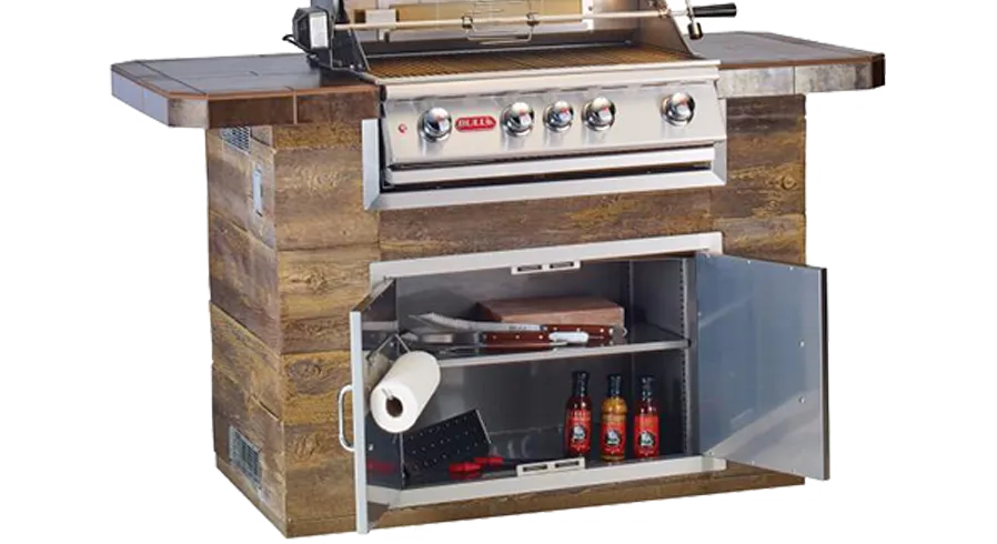 Bull Grill 100cm Double Door Innenverkleidung Edelstahl
