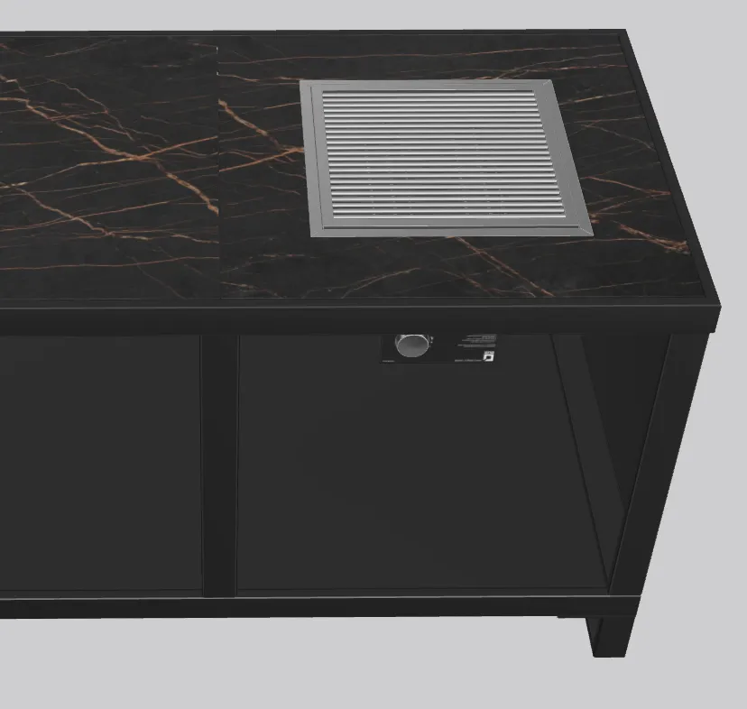 Roostr One-Q Einstiegssystem rechts Gasgrill 8 kW
