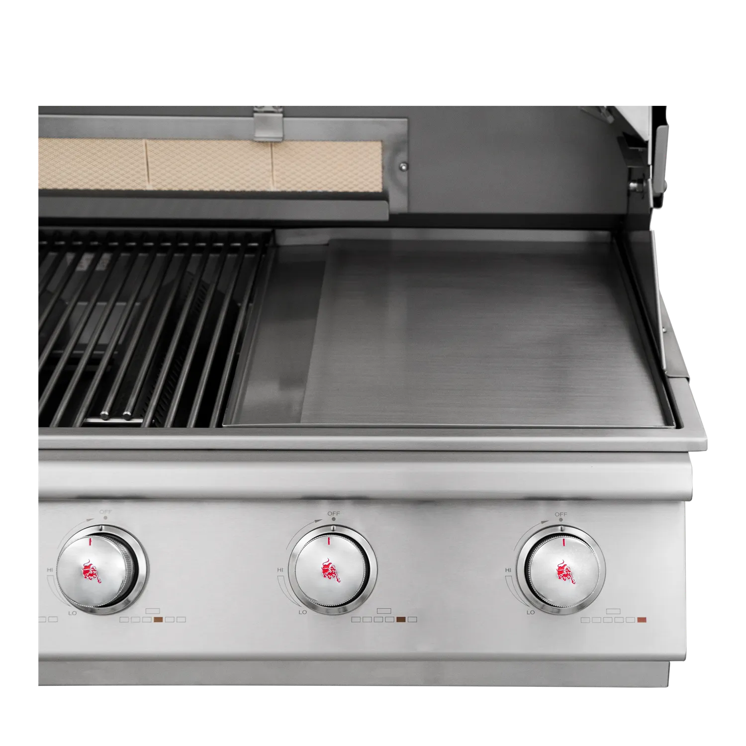 Bull Grill Removable Griddle Grillplatte Edelstahl