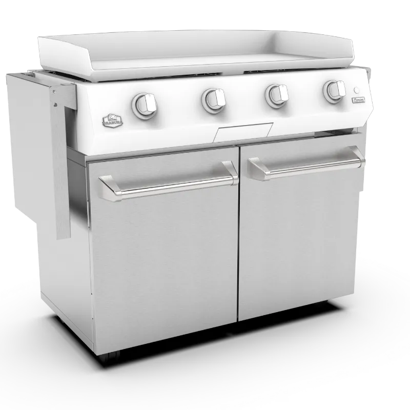 Brabura Inox Cart 40 Unterwagen Edelstahl Grillplatte