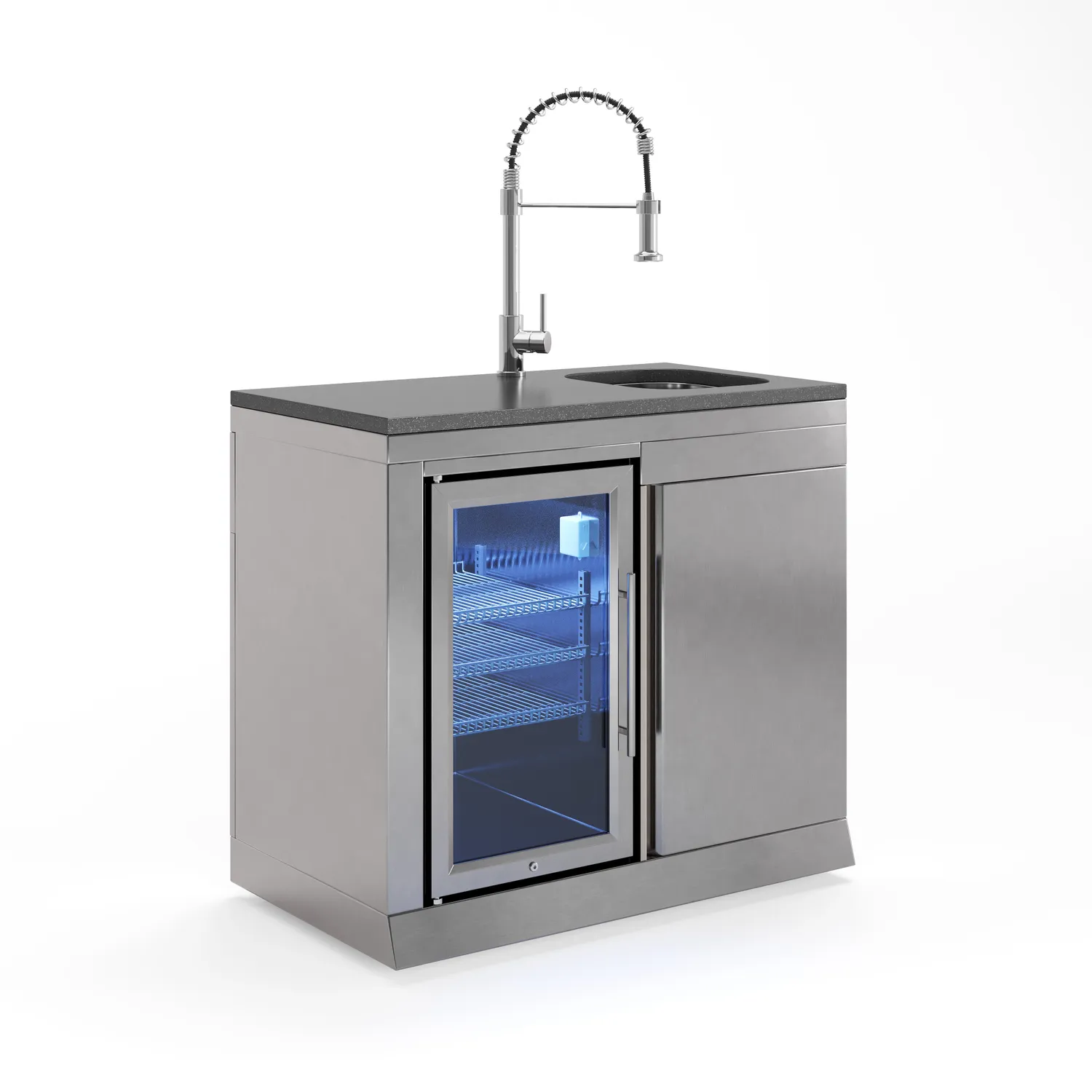 Goriller Silverback Cool-Clean Kühlschrank-Spülbecken Kombi 63L