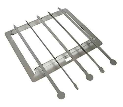 Beeftec Hotbox XL Grillspieß-Set Edelstahl 5 Spieße