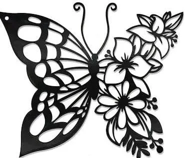 Homeparadise Butterfly Schmetterling Wanddeko 60x50 cm