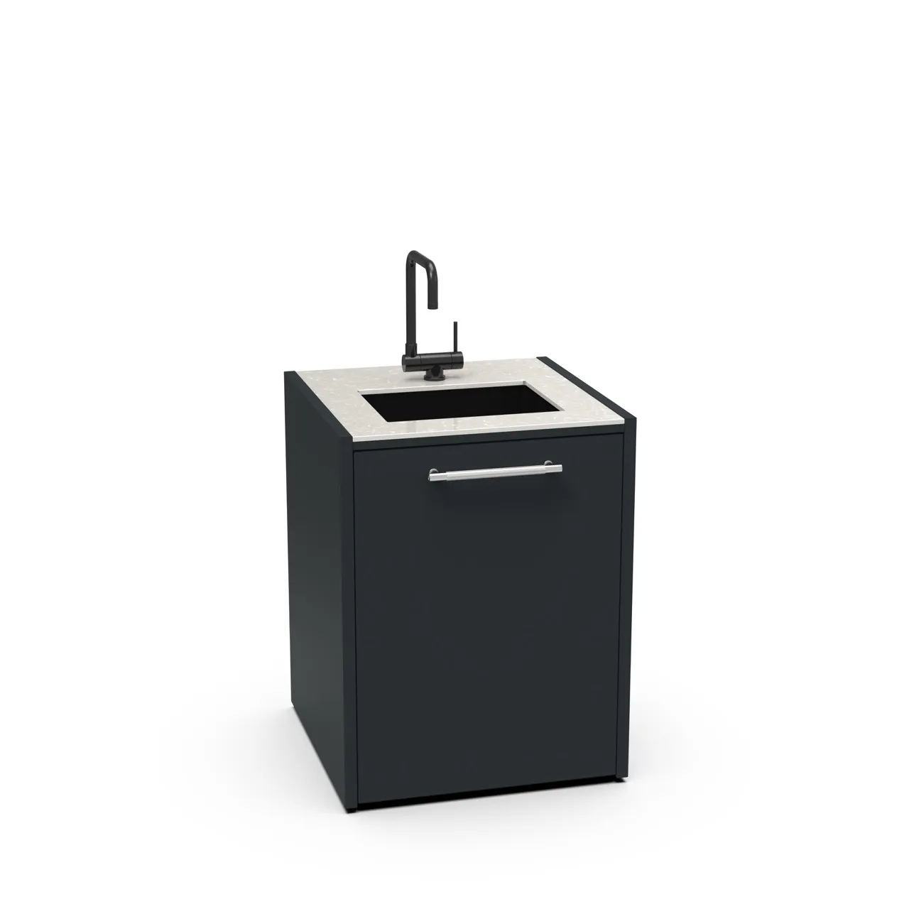 Brabura Modul CT 60 Spüle Außenküche schwarz