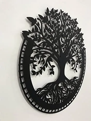 Homeparadise Baum des Lebens Wanddeko Metall 30x31 cm