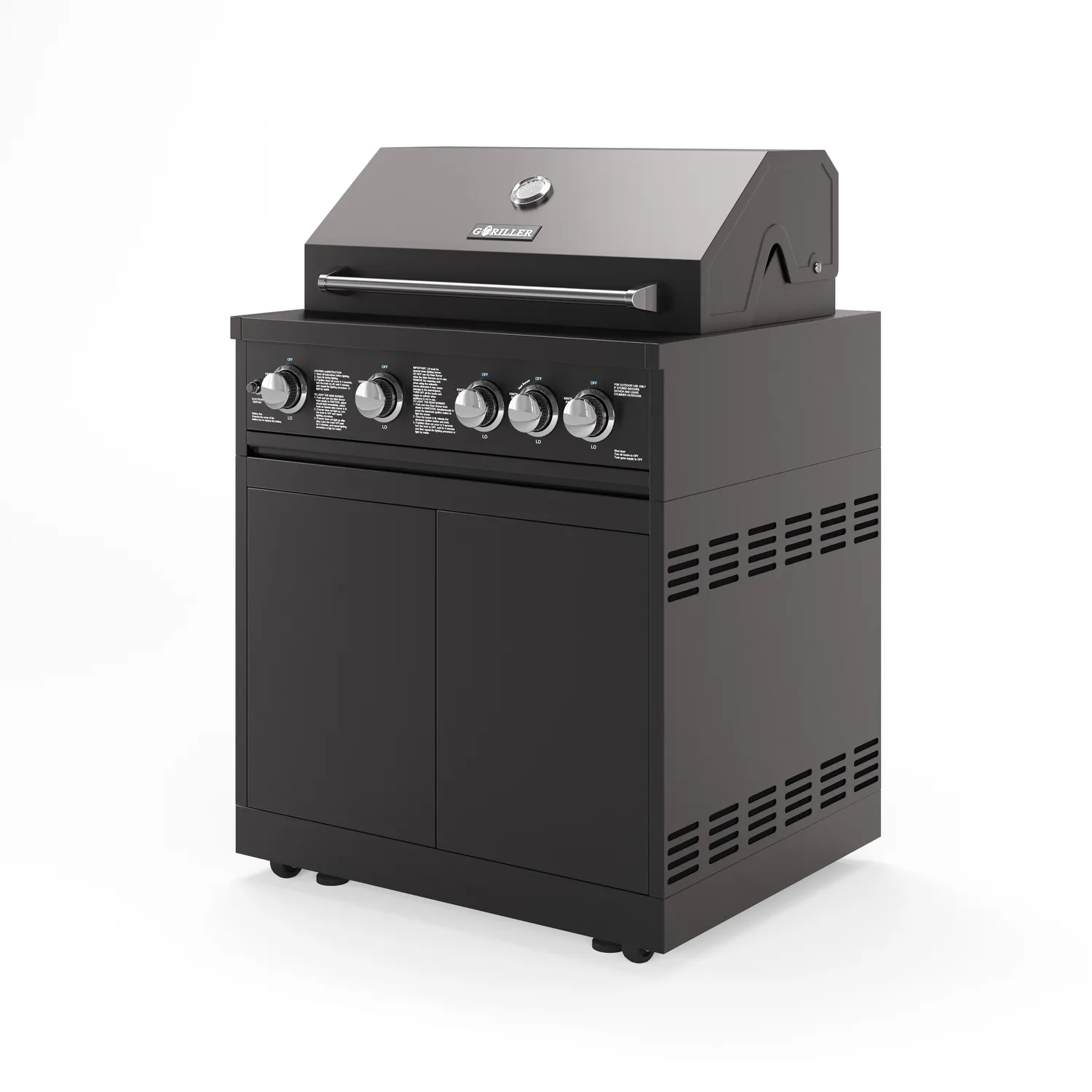 Goriller Jungle 5-Brenner Gasgrill Edelstahl-Rost