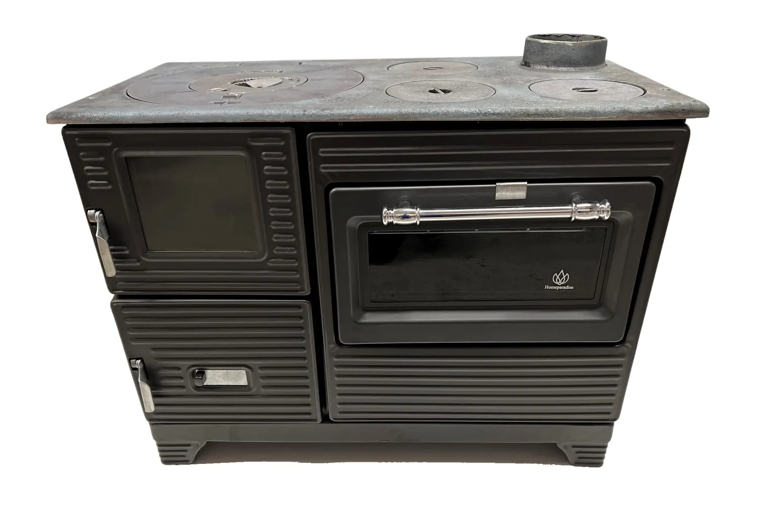 Homeparadise Kuzine Soba Gartenküchenofen Holz 65 kg Gusseisen