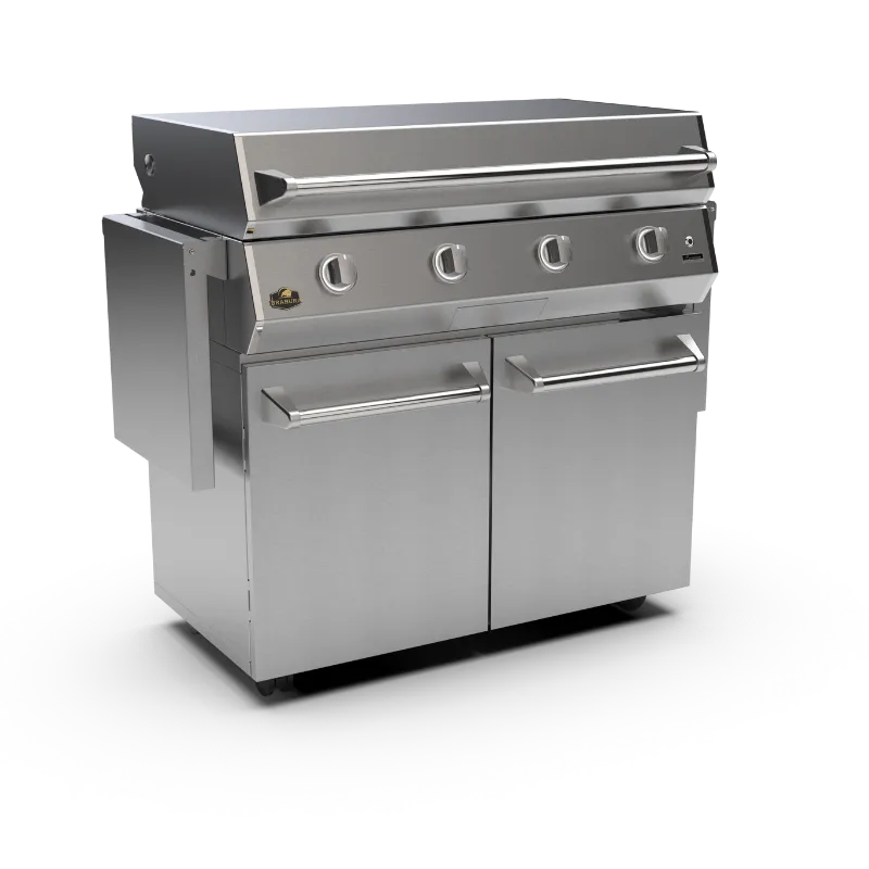 Brabura Inox Cart 40 Unterwagen Edelstahl Grillplatte