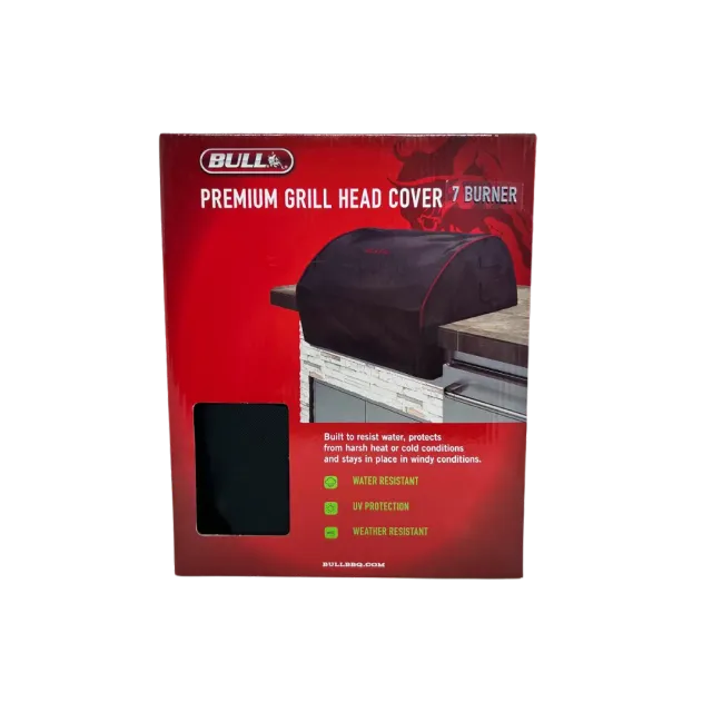 Bull Grill Cover Abdeckung 7-Brenner Vinyl Schwarz