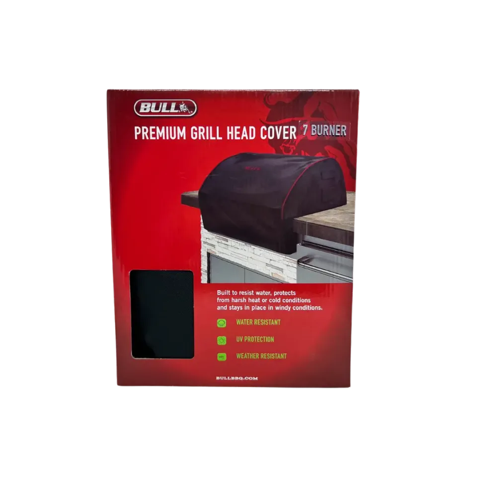 Bull Grill Cover Abdeckung 7-Brenner Vinyl Schwarz