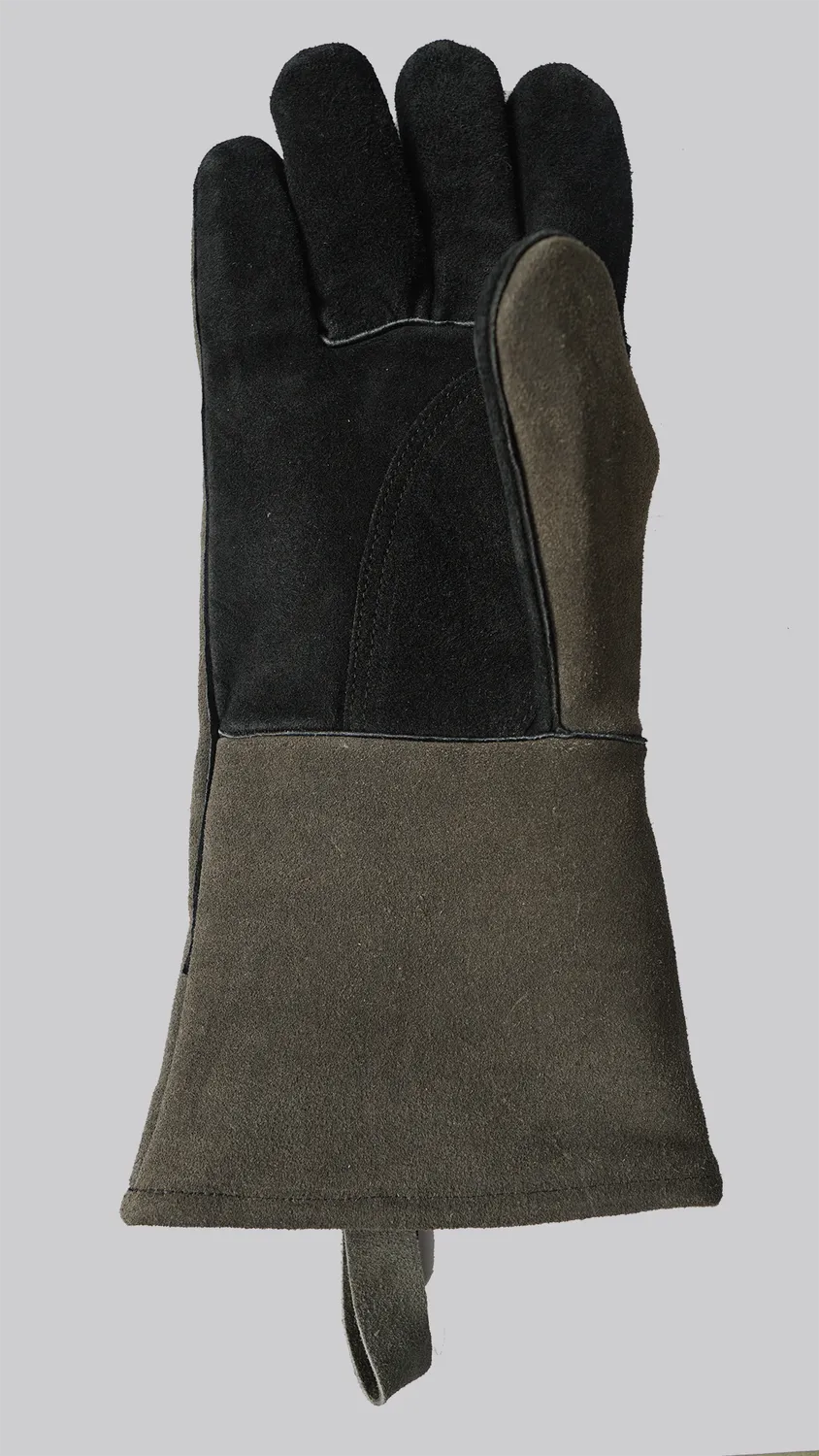 Roostr Handschuhe Grillhandschuhe Wildleder Braun 2 Stk