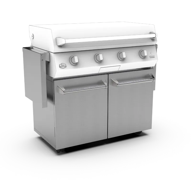 Brabura Inox Cart 40 Unterwagen Edelstahl Grillplatte