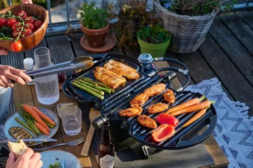 NomadiQ Grillplatte geschlossen für BBQ Tischgrill Zubehör