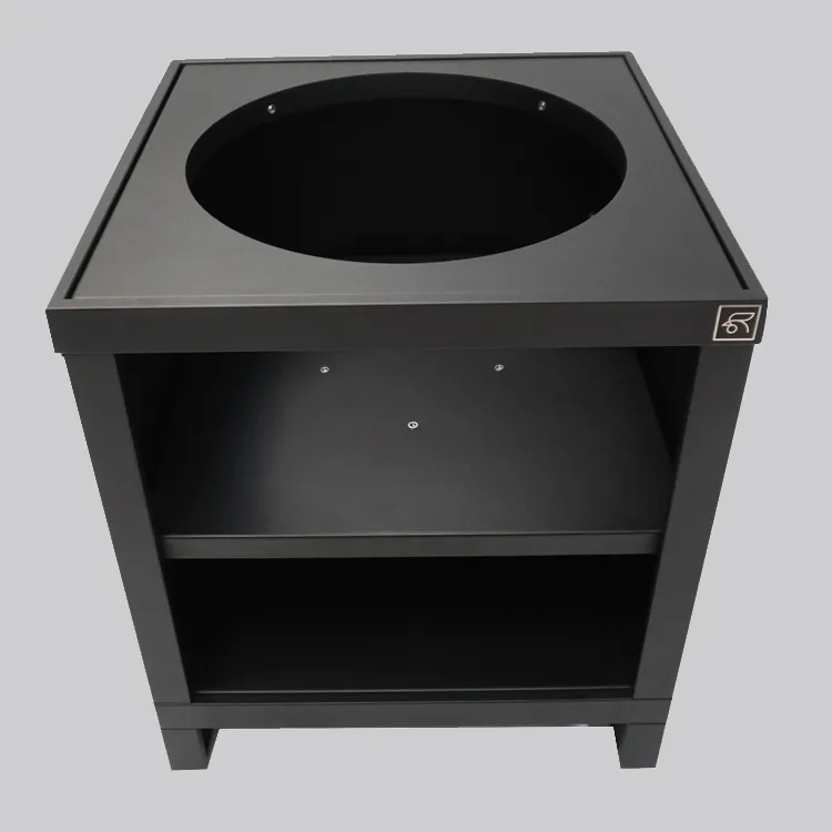 Roostr Rubix Plank Kamado 54 Einbau Stahl