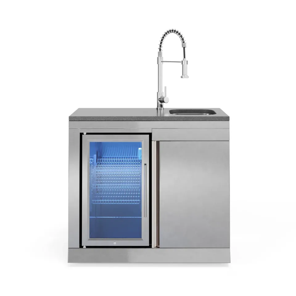 Goriller Silverback Cool-Clean Kühlschrank-Spülbecken Kombi 63L