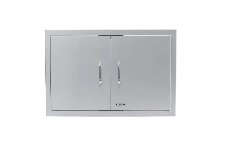 Bull Grill Reveal Doppeltür 80 cm Edelstahl Einbautür